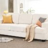 89 Inch Sofa, Comfy Sofa Couch with Extra Deep Seats, Modern Sofa- 3 Seater Sofa, Couch for Living Room Apartment Lounge, Beige Chenille