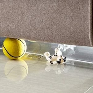 Clear Toy Blockers for Furniture - Stop Things from Going Under Couch Sofa Bed and Other Furniture - Suit for Hard Surface Floors Only