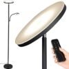 Floor Lamp,Upgraded 42W 3700LM Super Bright LED Torchiere Living Room Lamp with Adjustable Reading Light,Dimmable Modern Standing Lamp with Remote & Touch Control for Room Bedroom Office