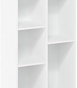 Furinno Luder Bookcase / Book / Storage , 5-Cube, White