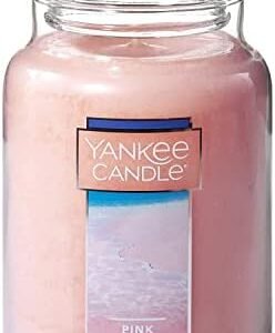 Yankee Candle Pink Sands Scented, Classic 22oz Large Jar Single Wick Candle, Over 110 Hours of Burn Time