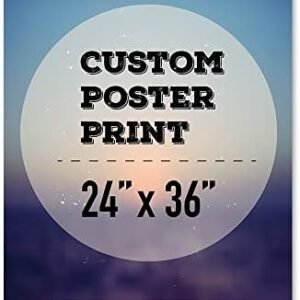 wall26 Custom Poster Prints - Upload Your Image/Photo, Personalized Photo to Poster Printing, Durable and Waterproof, Home Decor Wall Art Prints - 24x36 inches