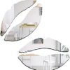 3D Wall-Mounted Mirrors Home Wall Decor Acrylic Mirror Wall Stickers Wall Decorations for Living Room Bedroom Home Decor Wall Decals（2 Sets Lip Stickers）