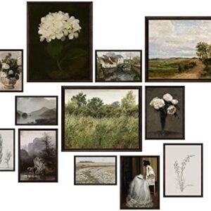 97 Decor Vintage Wall Art Decor - Vintage Posters for Room Aesthetic Picture, Eclectic French Country Botanical Painting, Moody Farmhouse Cottagecore Gallery Wall Print for Bedroom (UNFRAMED)