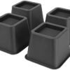 BTSD-home Bed Risers 3 inch Heavy Duty Furniture Risers for Sofa Couch Great for Under Bed Storage Set of 4