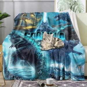 Classical Monster Blanket, Soft Fleece Throw Blanket for Couch Bed Sofa, 50"x60" Movie Blanket, Travel Blanket, Air-Conditioning Blanket-3