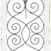 Deco 79 Wood Scroll Home Wall Decor Arched Window Inspired Wall Sculpture with Metal Scrollwork Relief, Wall Art 10" x 1" x 20", White