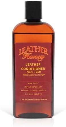 Leather Honey Leather Conditioner, Since 1968. For All Leather Items Including Auto, Furniture, Shoes, Purses and Tack. Non-Toxic and Made in the USA