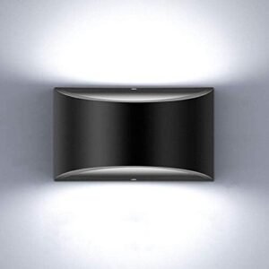 Modern Wall Sconces Indoor Wall Lamp Dimmable LED Up Down Wall Lamp 12W for Bedroom Living Room Staircase, Cool White