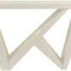 Naomi Modern Decorative Accent Console Table with W-Shaped Legs, Wood Entryway Furniture for Living Room, Hallway, Entrance, Small Spaces, Cream Weave