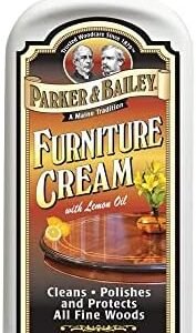 Parker & Bailey Furniture Cream - Multisurface Wood Cleaner and Polish Furniture Quick Shine Restorer Protector Kitchen Cabinets Surface Cleaner House Cleaning Supplies Home Improvement