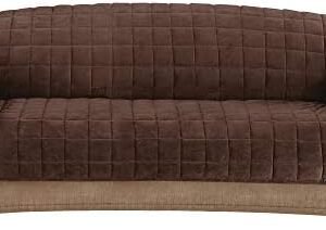 SureFit Deluxe Pet Sofa Furniture Cover in Chocolate