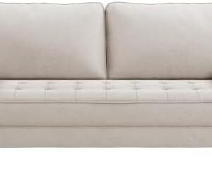 Vesgantti 2 Seater Sofa, 68 inch Fabric Couches for Living Room, Mid Century Modern Loveseat Sofas w/Armrest, Button Tufted Seat Cushion, Modern Couch for Bedroom, Apartment, Office, Beige