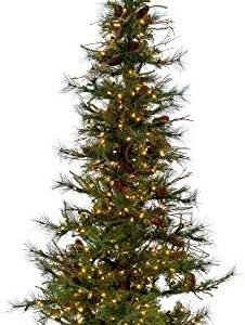 Vickerman 6' Ashland Artificial Christmas Tree - Clear Dura-lit Incandescent Lights - Faux Christmas Tree - Seasonal Indoor Home Decor - Reliable and Durable