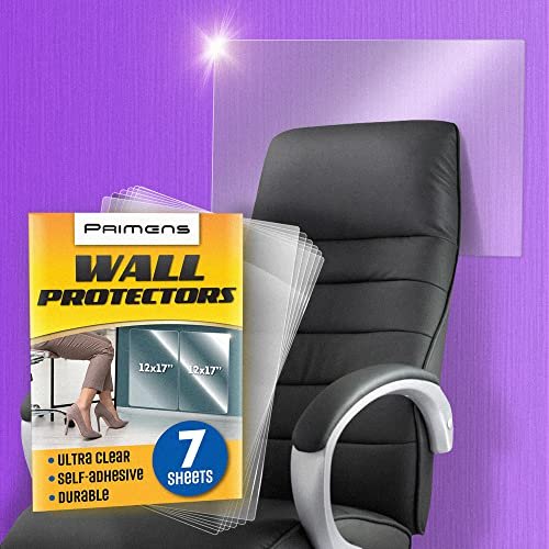 Clear Wall Protector Film Stickers for Kitchens & Offices - Shields Paint From Oil Splashes, Trash, Furniture Scuffs