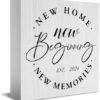 Great Housewarming Gifts New Home Gift Ideas Great Housewarming Gift New Home Decor Rustic Home Accessories Decor New Home New Beginning New Memories Wooden Box 5.1 x 5.1 Inches.