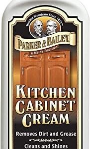 PARKER & BAILEY KITCHEN CABINET CREAM - Multisurface Wood Cleaner And Polish Furniture Quick Shine Restorer Protector Surface, House Cleaning Supplies Home Improvement 8oz