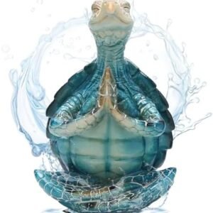 Sea Turtle Statue Meditation Yoga Decor-Turtle Meditation Yoga Decoratio-Meditation Yoga Turtle Statue -Statue Meditation Turtle Sculpture Collection,Zen Yoga Turtle Statue for Home Office Decor