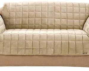 SureFit Deluxe Pet Sofa Furniture Cover in Ivory