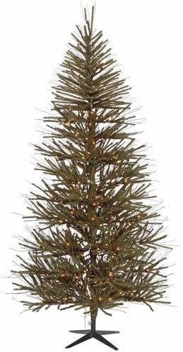 Vickerman 5' Vienna Twig Artificial Prelit Christmas Tree, Wide Angle Warm White LED Lights, Faux Christmas Tree, Seasonal Indoor Home Decor