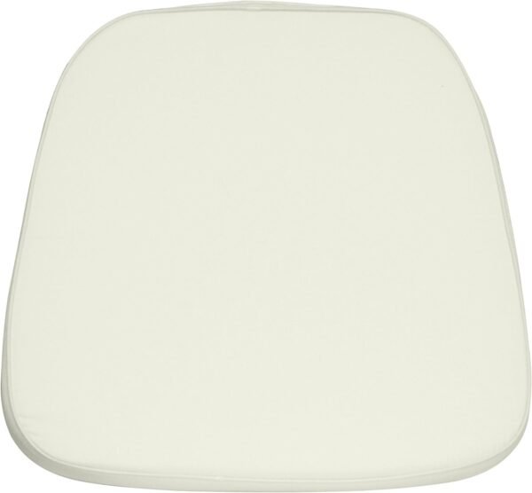 Flash Furniture Louise Soft Ivory Fabric Removable Chiavari Chair Cushions for Special Event Chairs