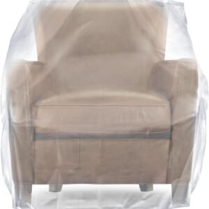 Plastic Chair Covers Protectors,Extra Thick Large Chair Furniture Storage Bags For Moving,Waterproof Recliner Cover Heavy Duty Plastic Covers For Furniture,Clear Moving Bags for Armchair or Recliner