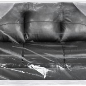 Yotelab Plastic Couch Cover for Moving,Sofa Bag Cover Protector,Furniture Cover for Storage,92Wx42Dx62/41H Inches