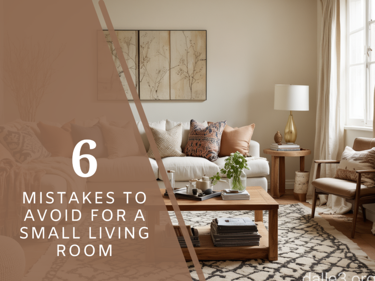 6 Mistakes to Avoid for a Small Living Room